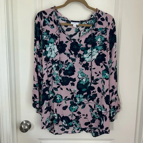 J. Jill Floral Women's Blouse - Picture 2 of 12